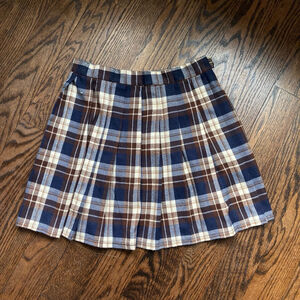 Women's Unbranded Plaid Skirt Size M Blue Brown